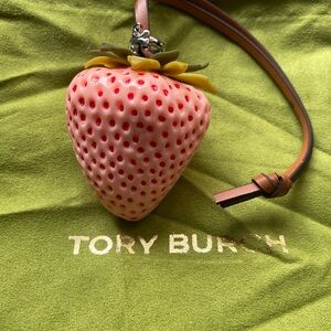 Tory Burch Pink Strawberry Bag Charm